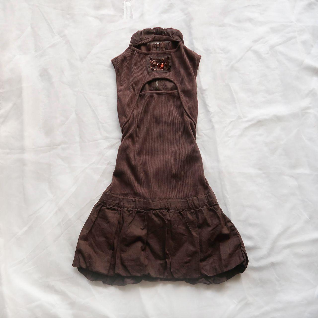 Vintage Bubble Mini Dress with Cut out back
