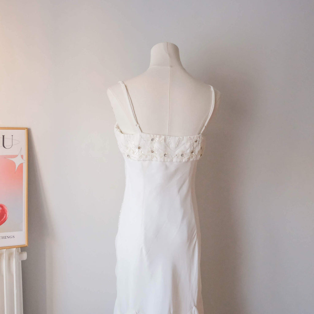 Vintage Gatsby-Era Glam Asymmetrical Embellished Dress