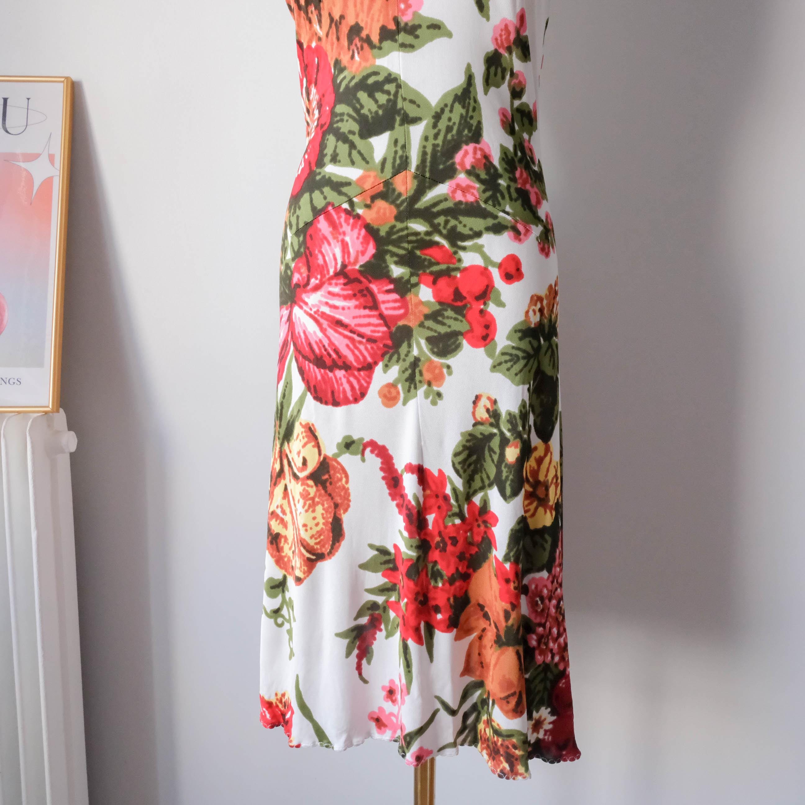 GF GIANFRANCO FERRE Vintage Backless Halter Dress