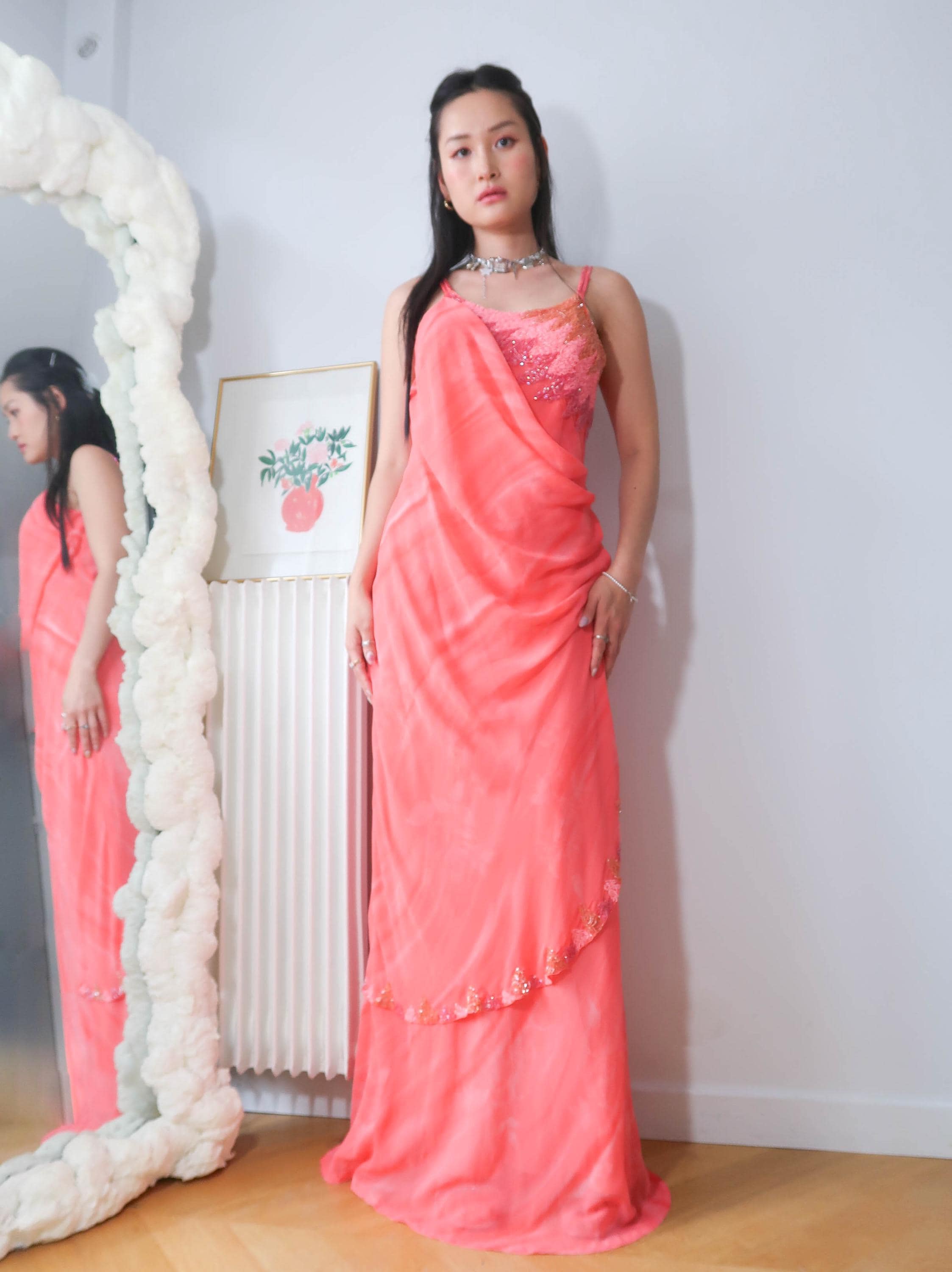 Vintage Party Glam Elegant Chic Beaded Evening Dress