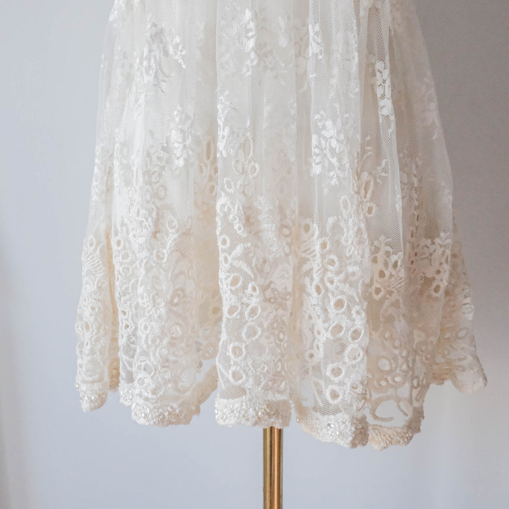 Vintage Fairy Summer Beaded Halter Top