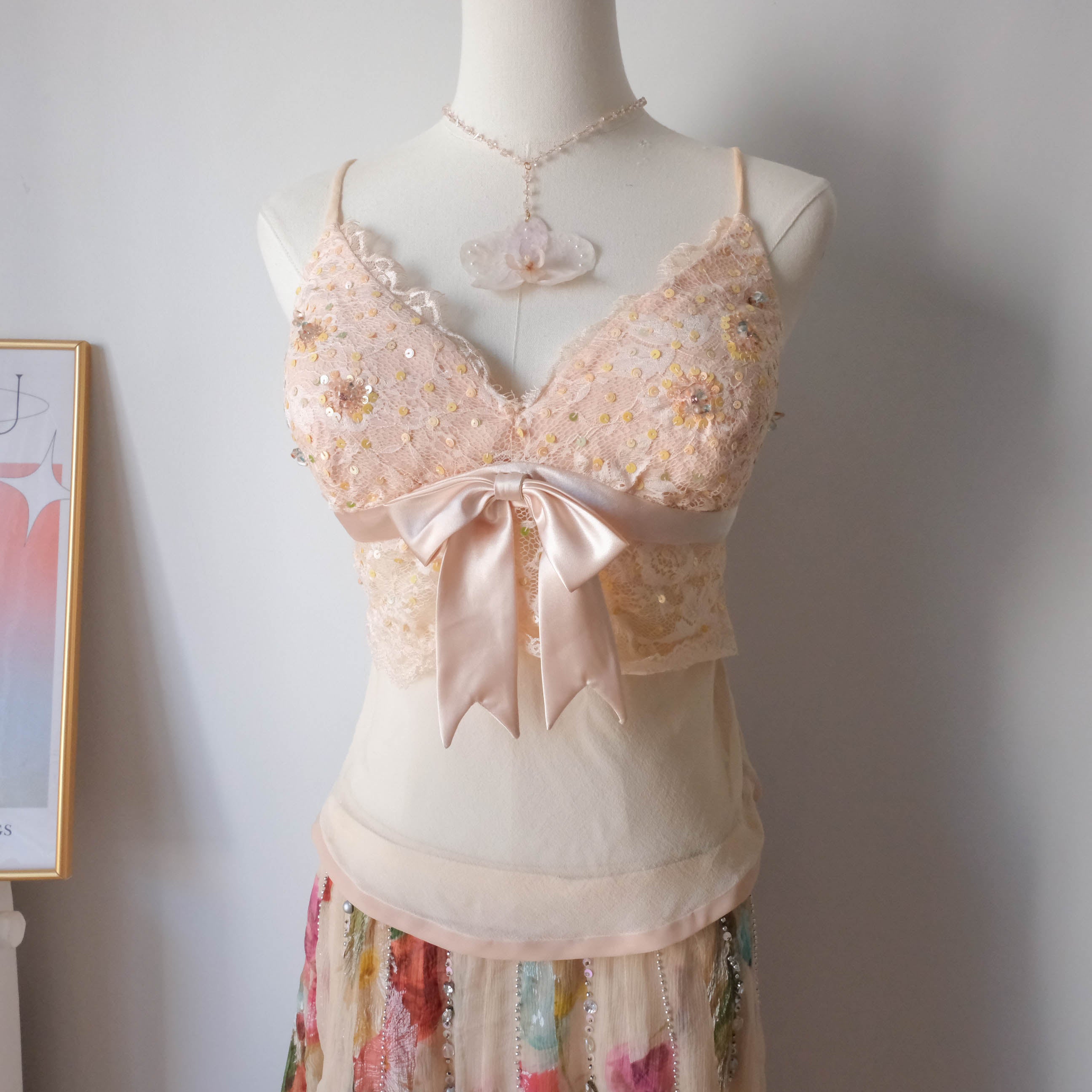 Vintage Couture Lace Bustier Top