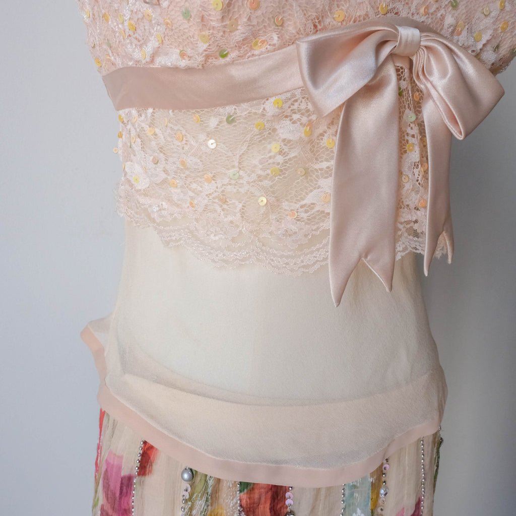 Vintage Couture Lace Bustier Top