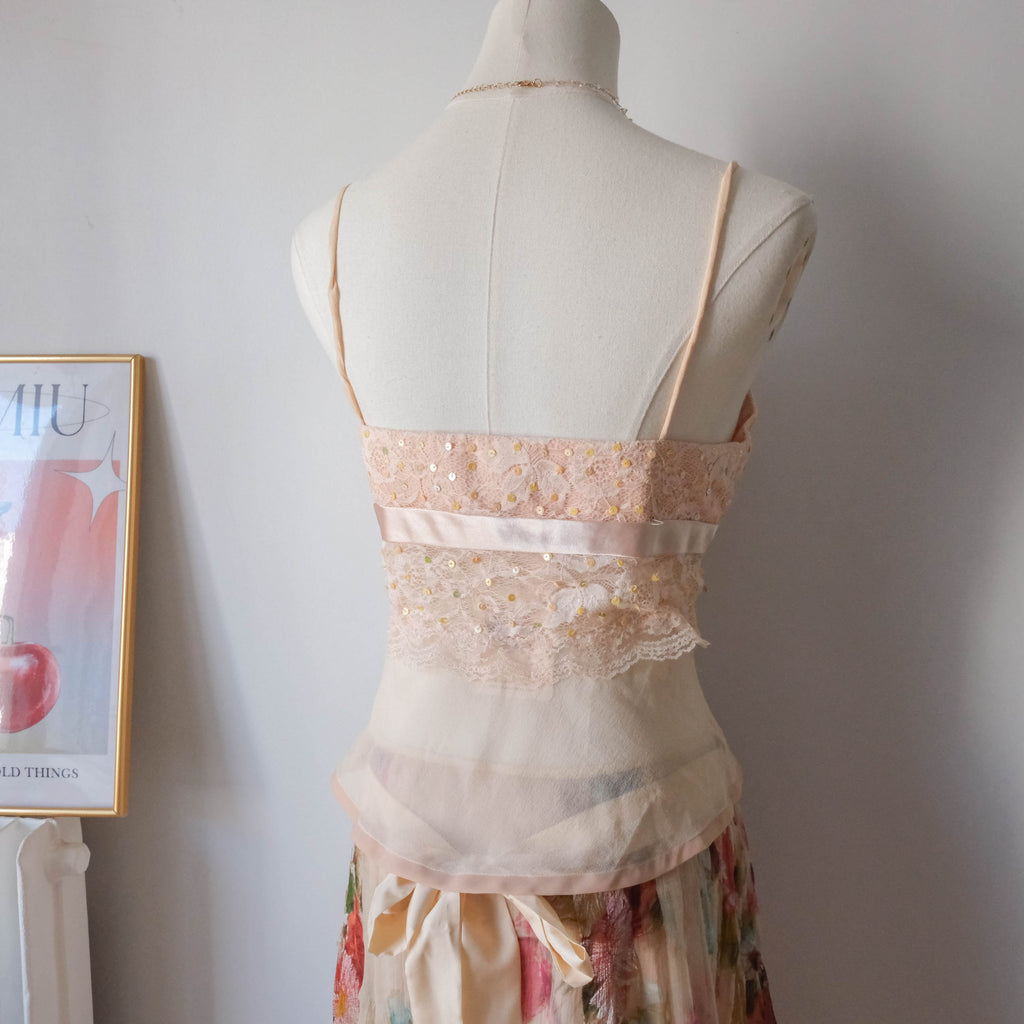 Vintage Couture Lace Bustier Top