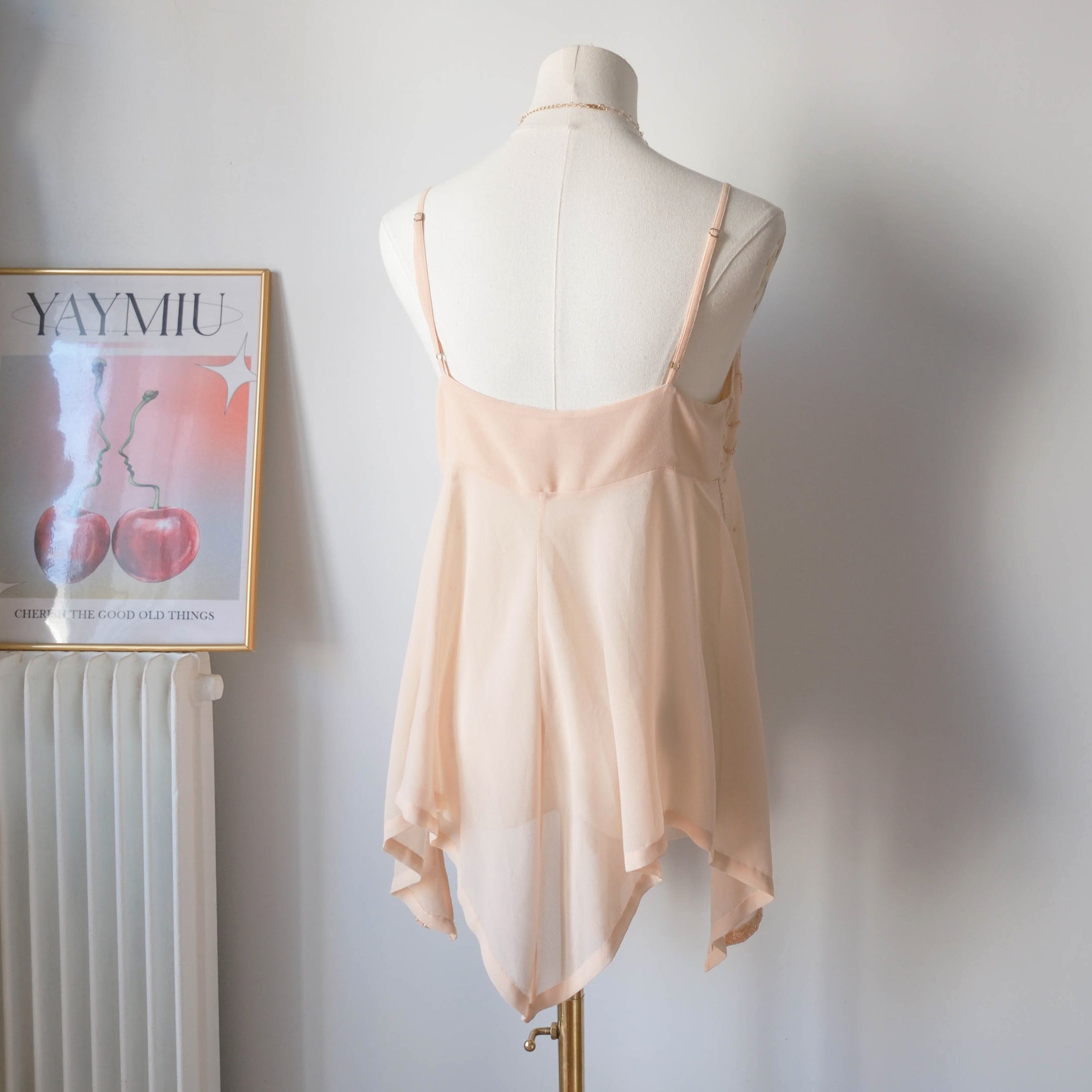 Vintage Fairy Festival Beach Beaded Cami Top