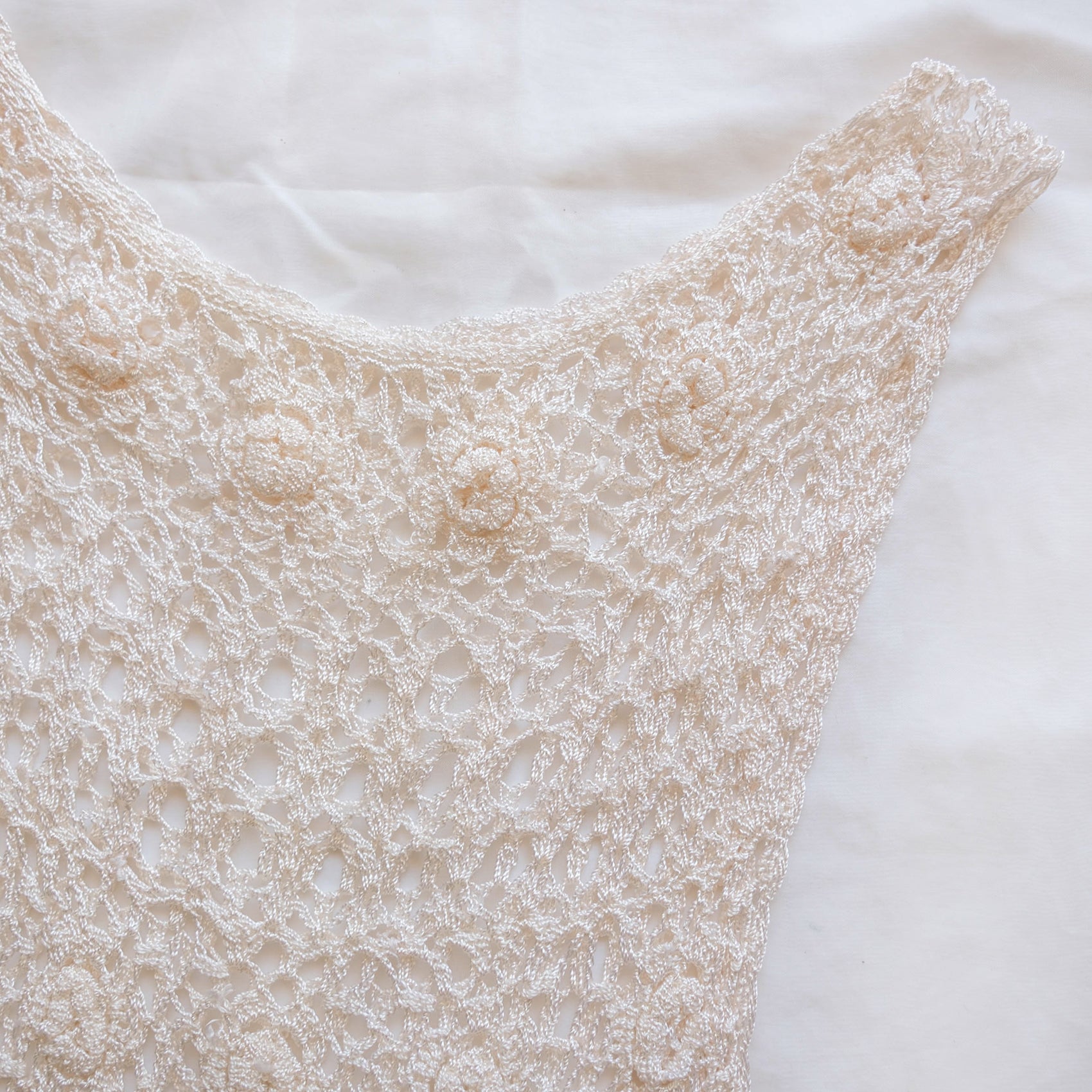 Vintage Sequins Crochet Tank Top