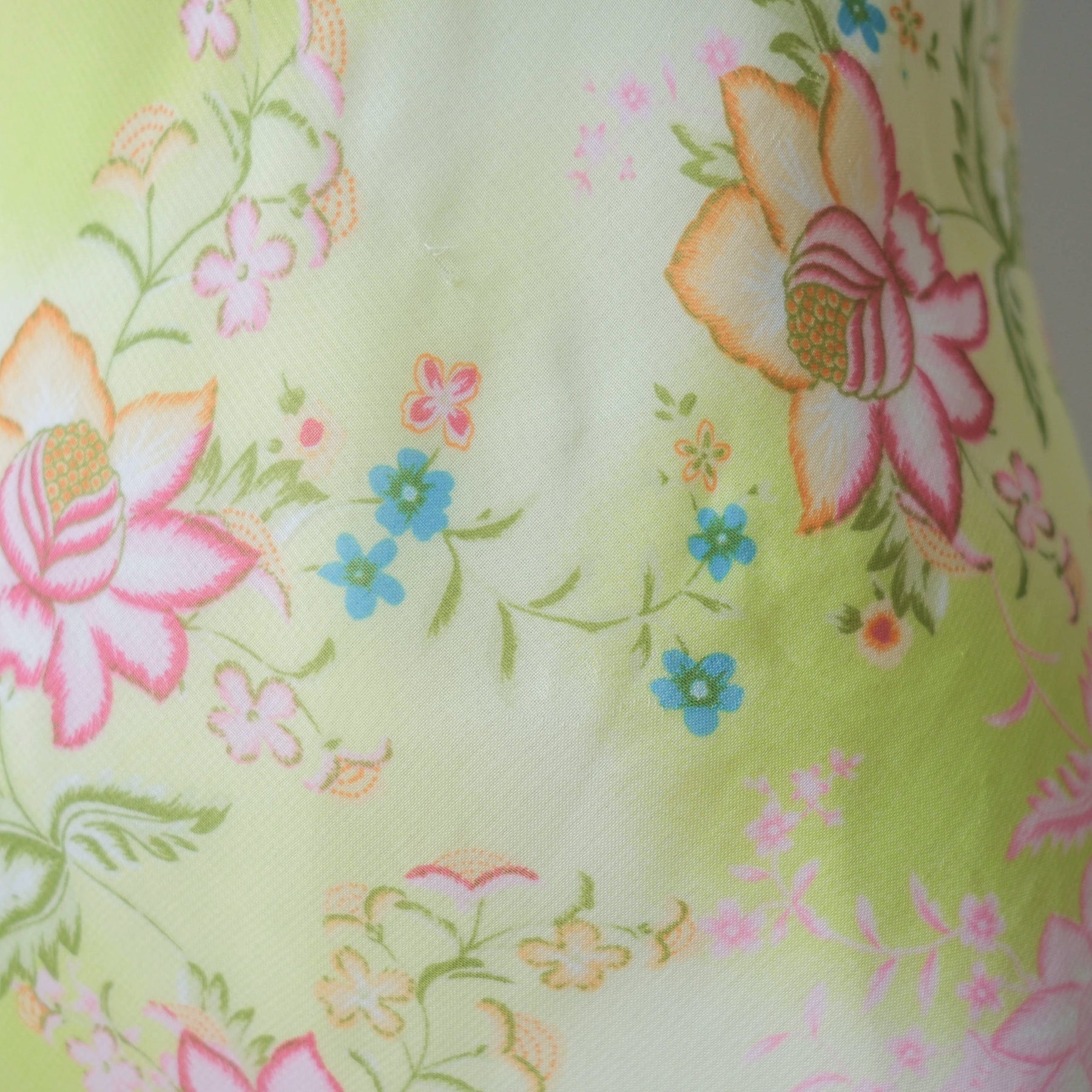 Vintage Summery Flowy Light Floral Slip Dress