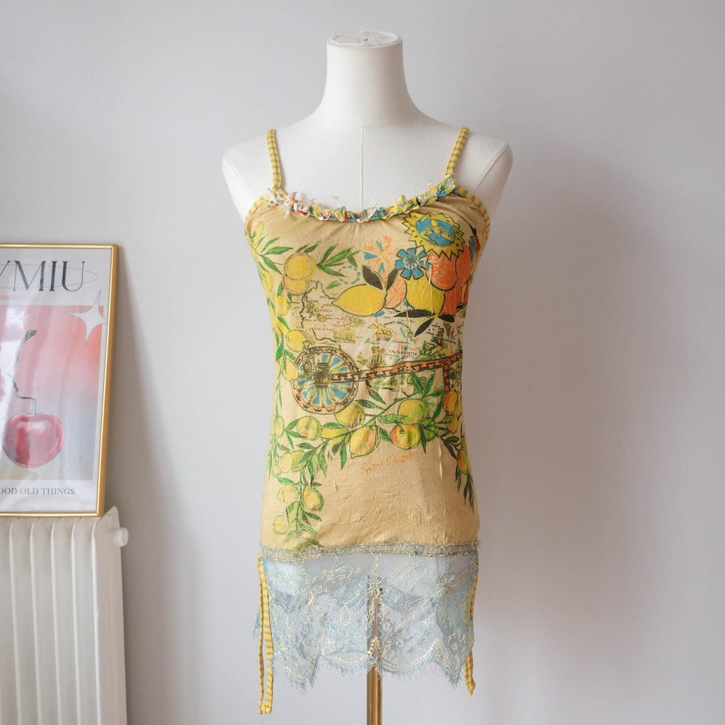 SAVE THE QUEEN Vintage Lemons Cami Tunic