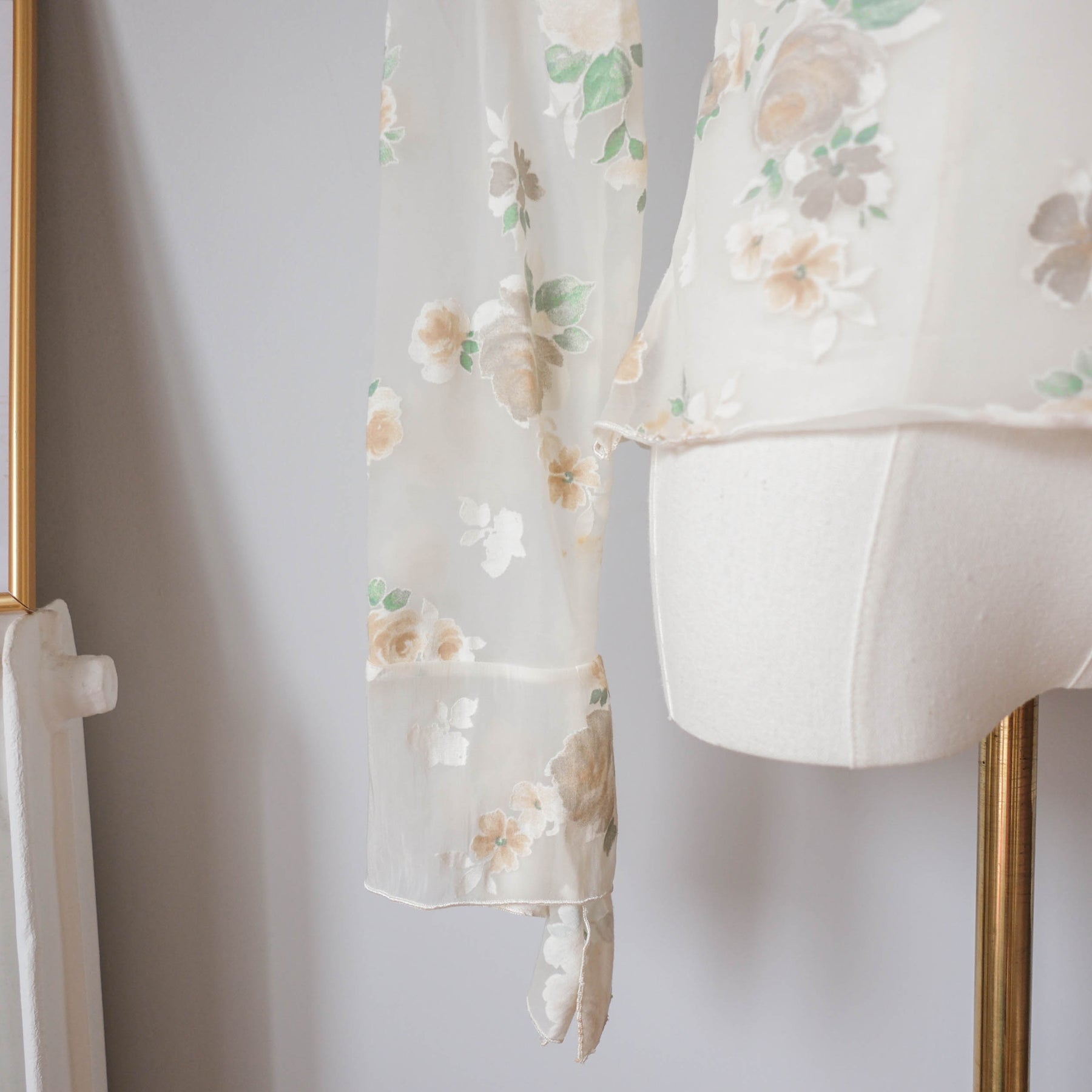 LA PERLA Vintage Italian Designer Floral Top