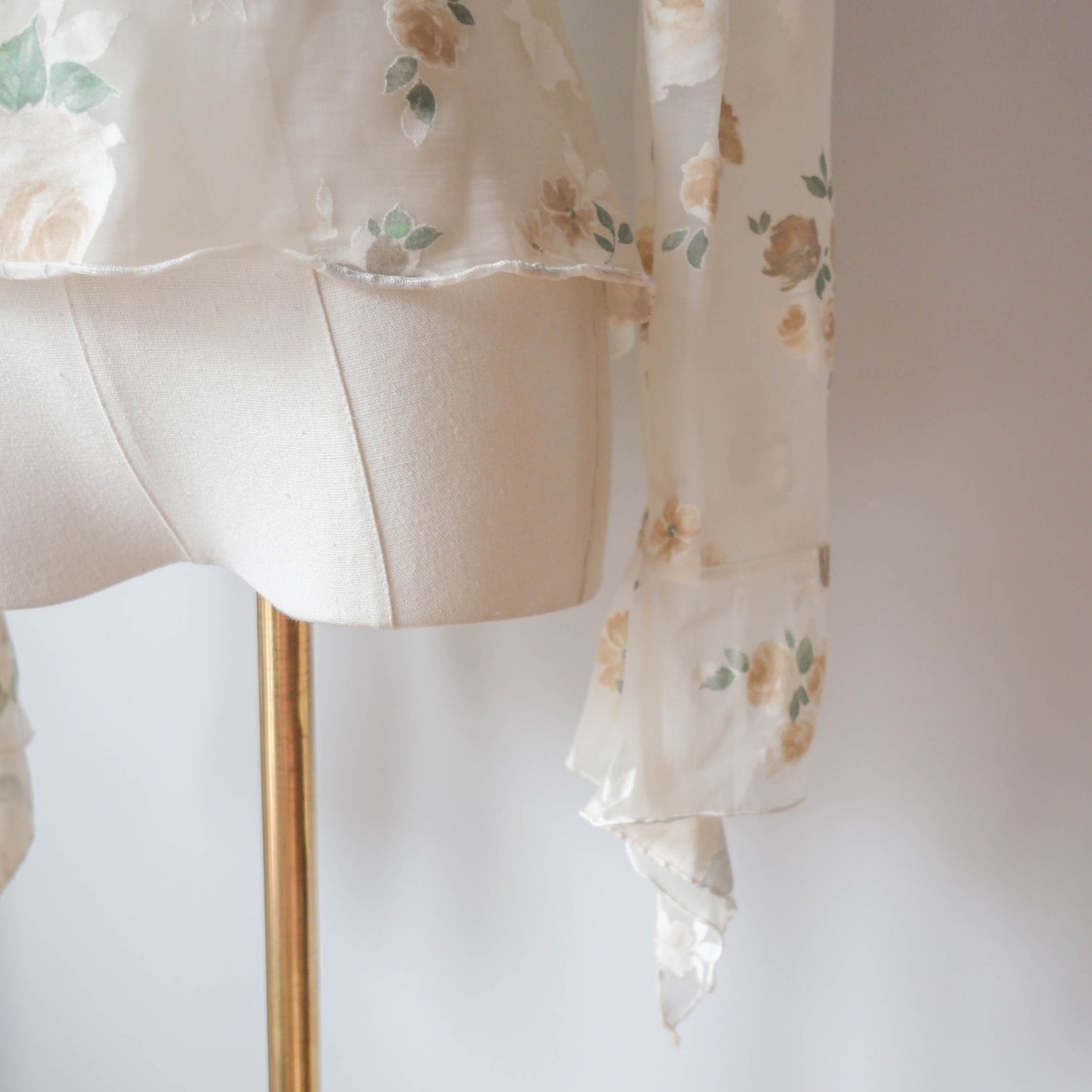 LA PERLA Vintage Italian Designer Floral Top