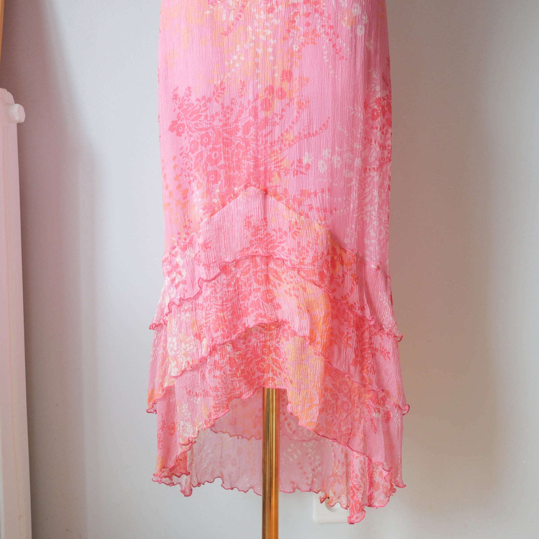 Vintage Silk Effortless Cami Midi Dress