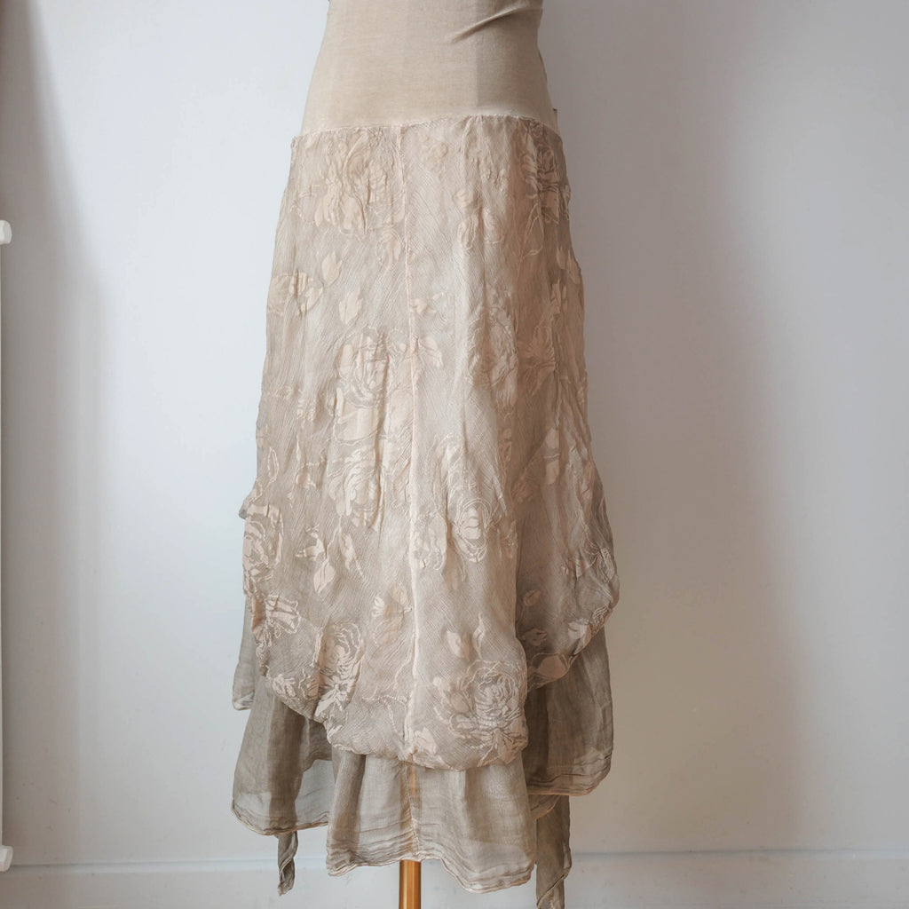 Vintage Grunge Boho Silk Halter Dress