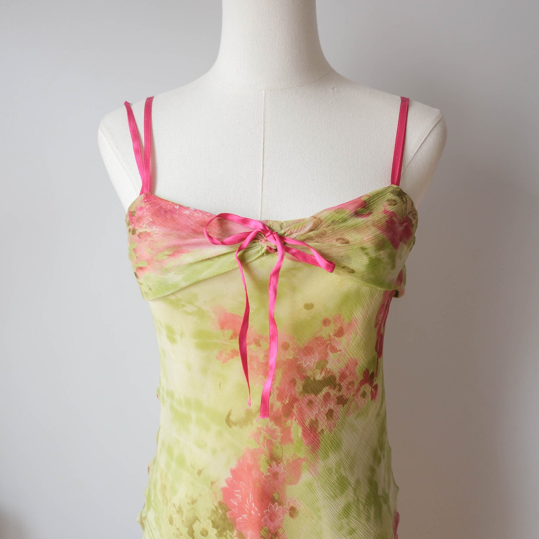 Vintage Romantic Elegant Slip on Slip Dress