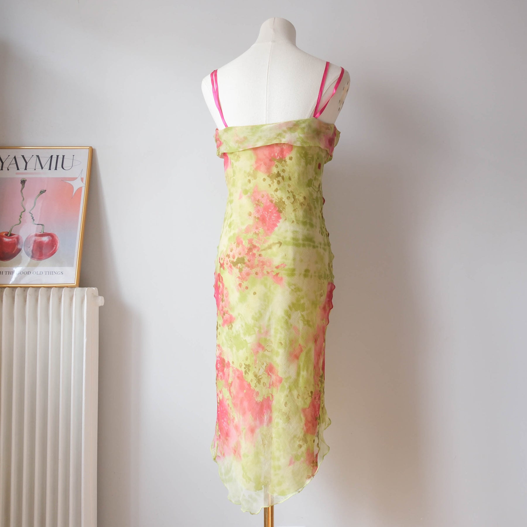 Vintage Romantic Elegant Slip on Slip Dress