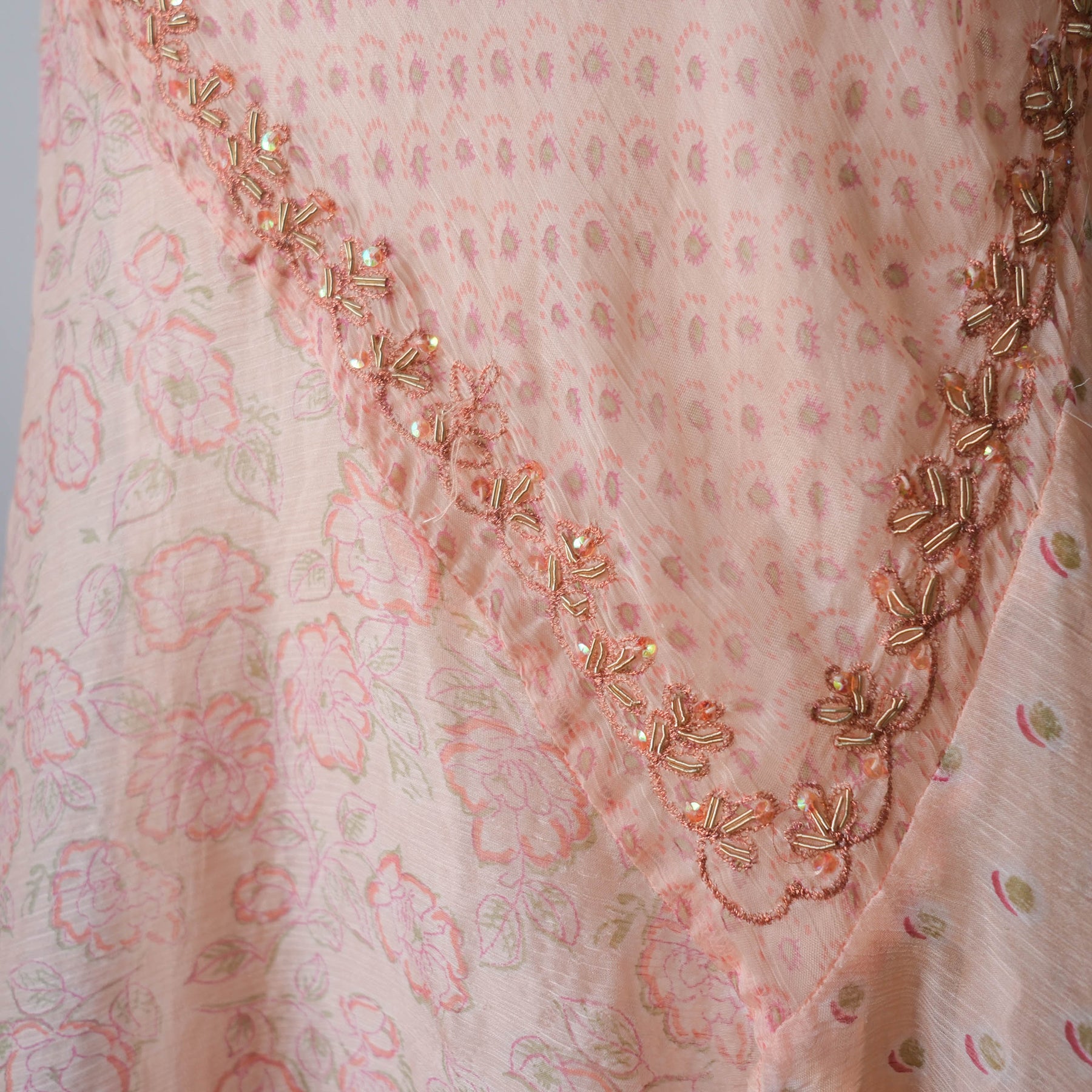 DERHY Vintage Fairy Cottage Asymmetrical Embroidered Dress