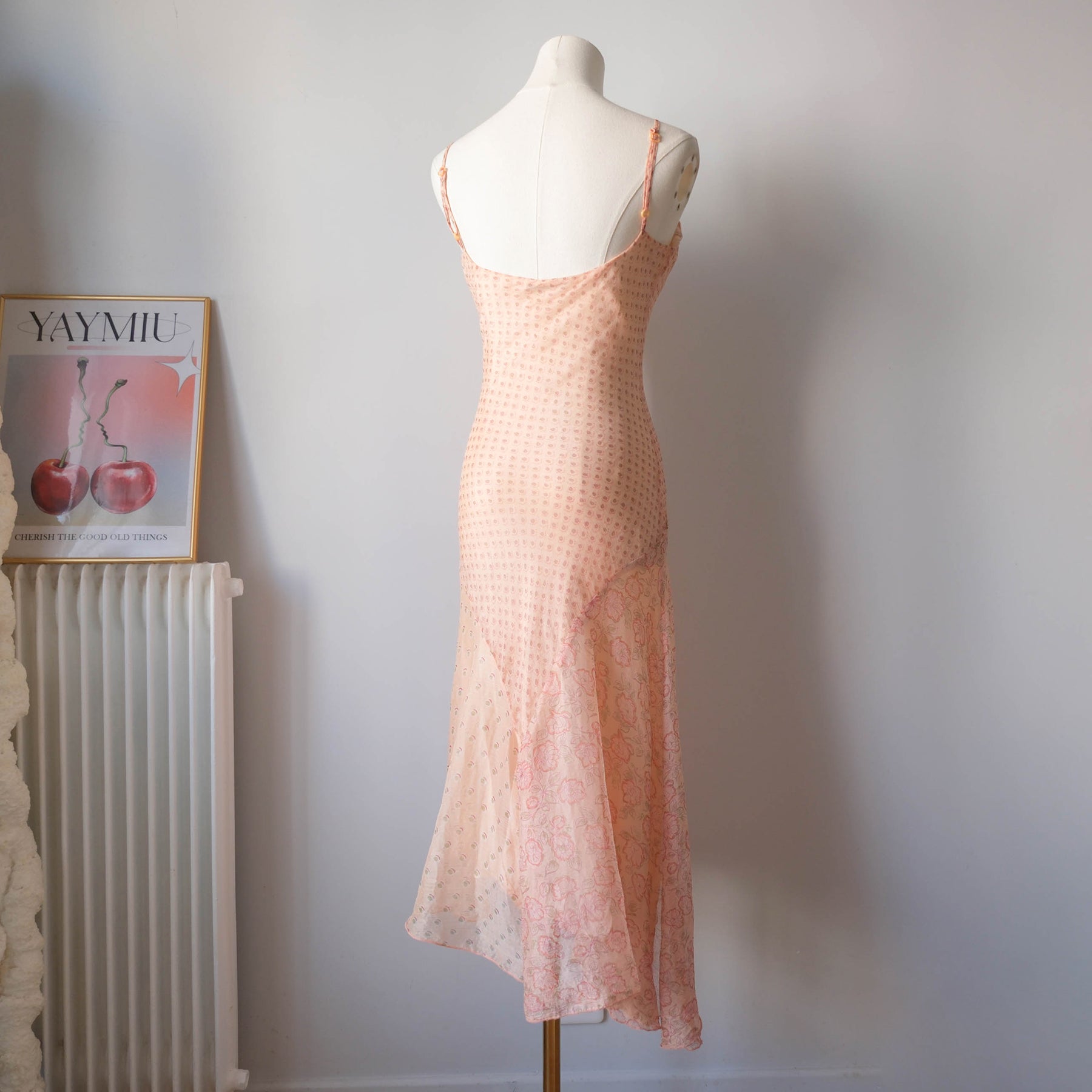 DERHY Vintage Fairy Cottage Asymmetrical Embroidered Dress