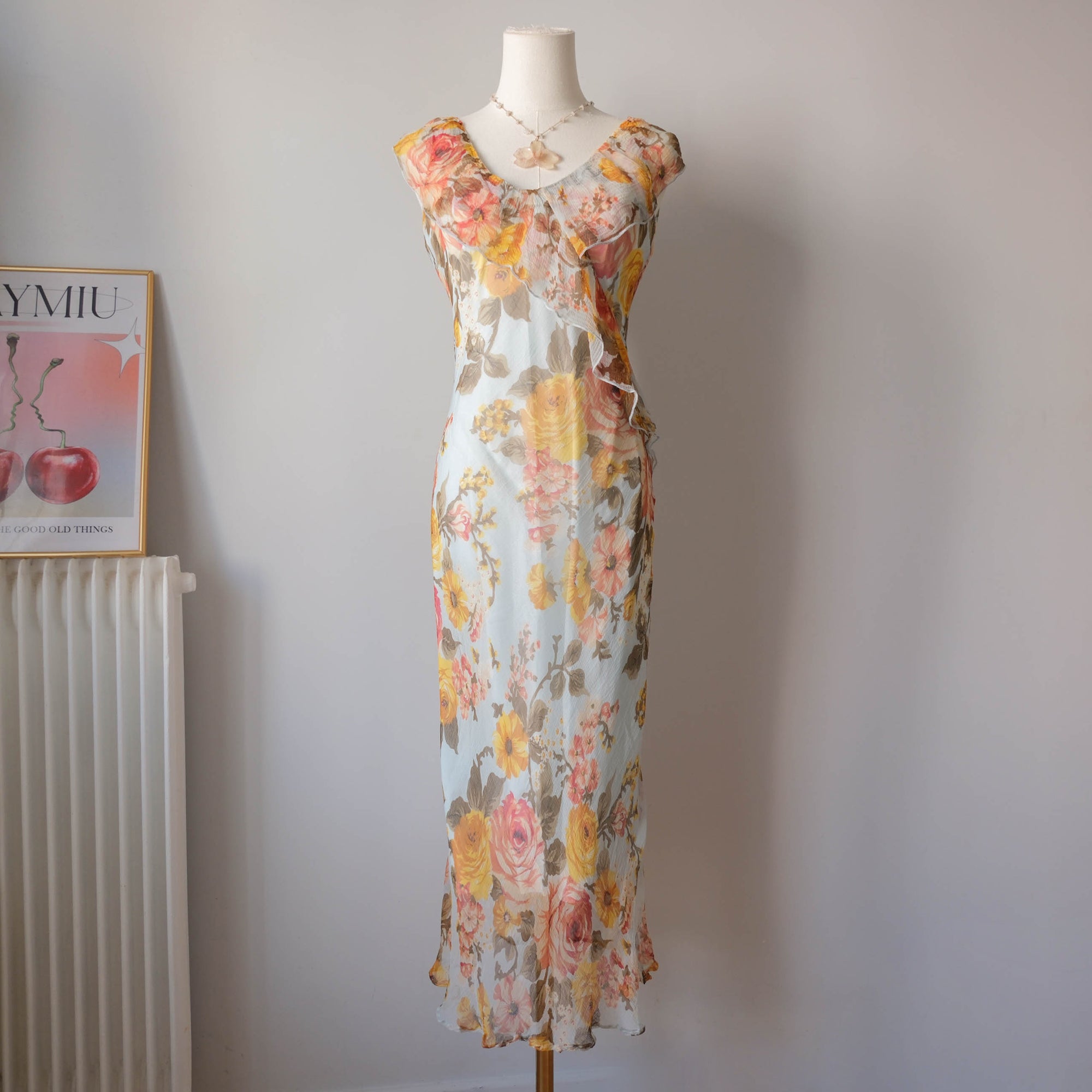 Vintage Cottage Floral Dress