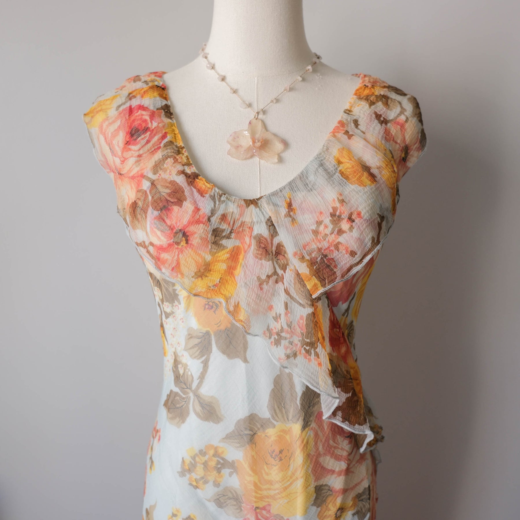 Vintage Cottage Floral Dress