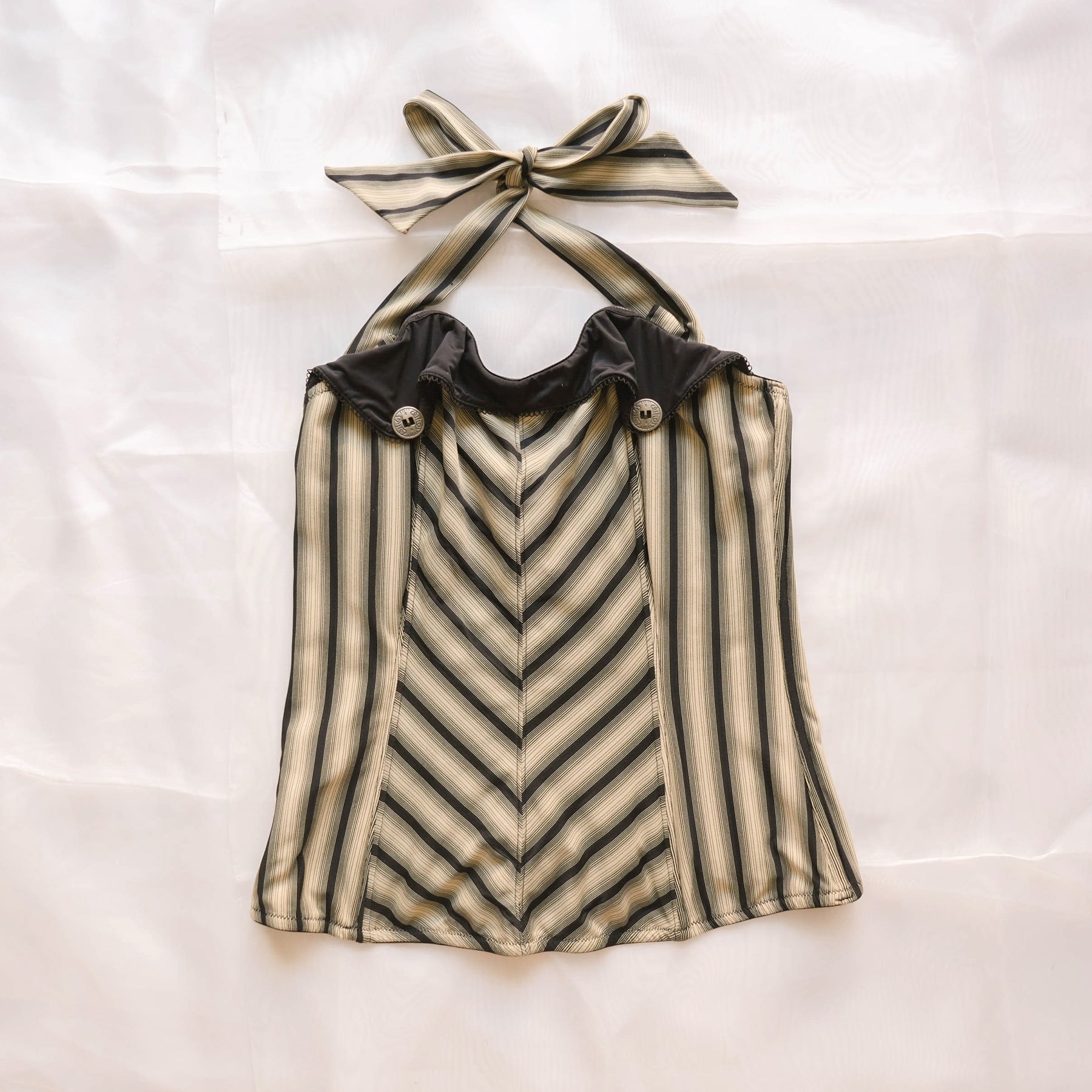 Vintage Office Siren Halter Corset Top