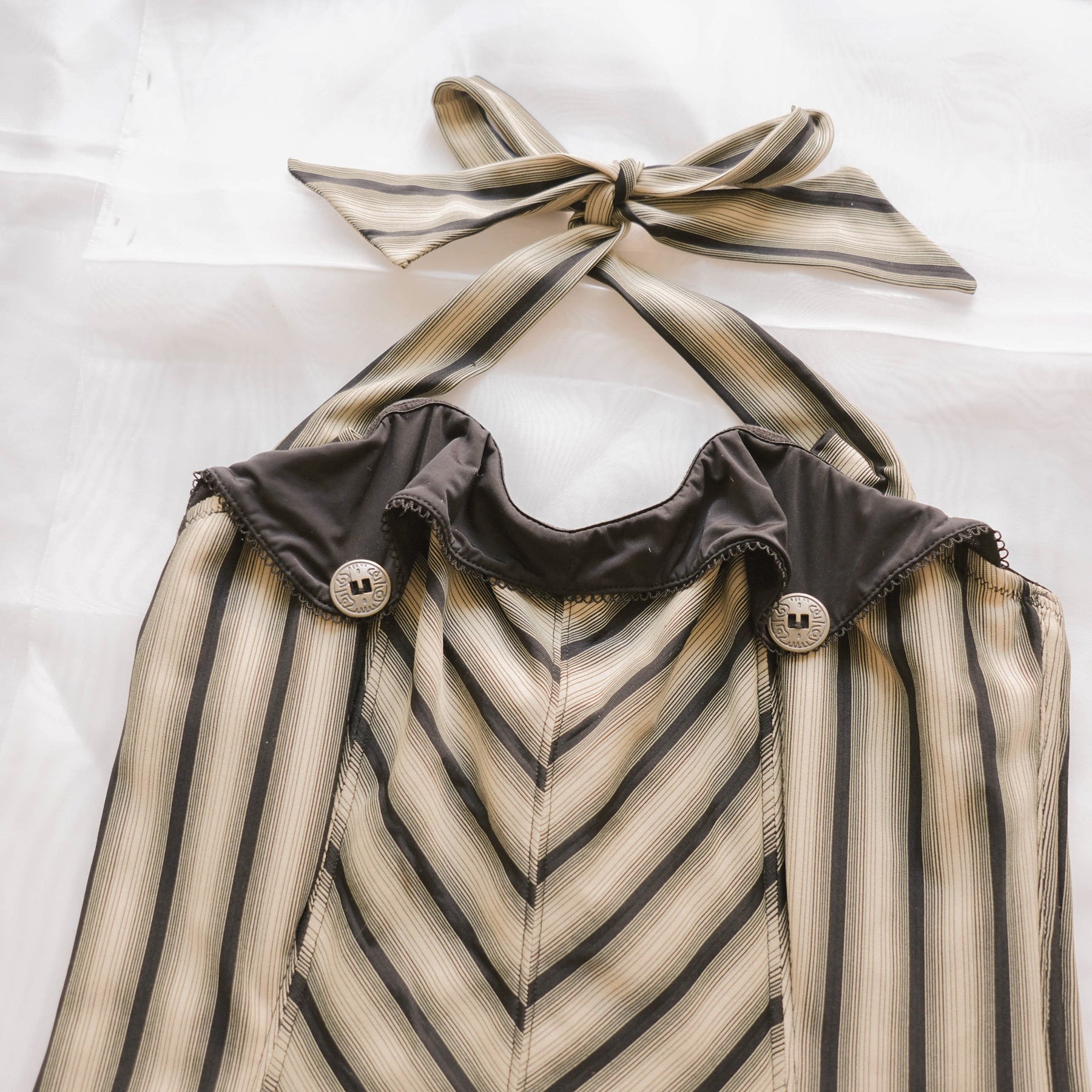 Vintage Office Siren Halter Corset Top