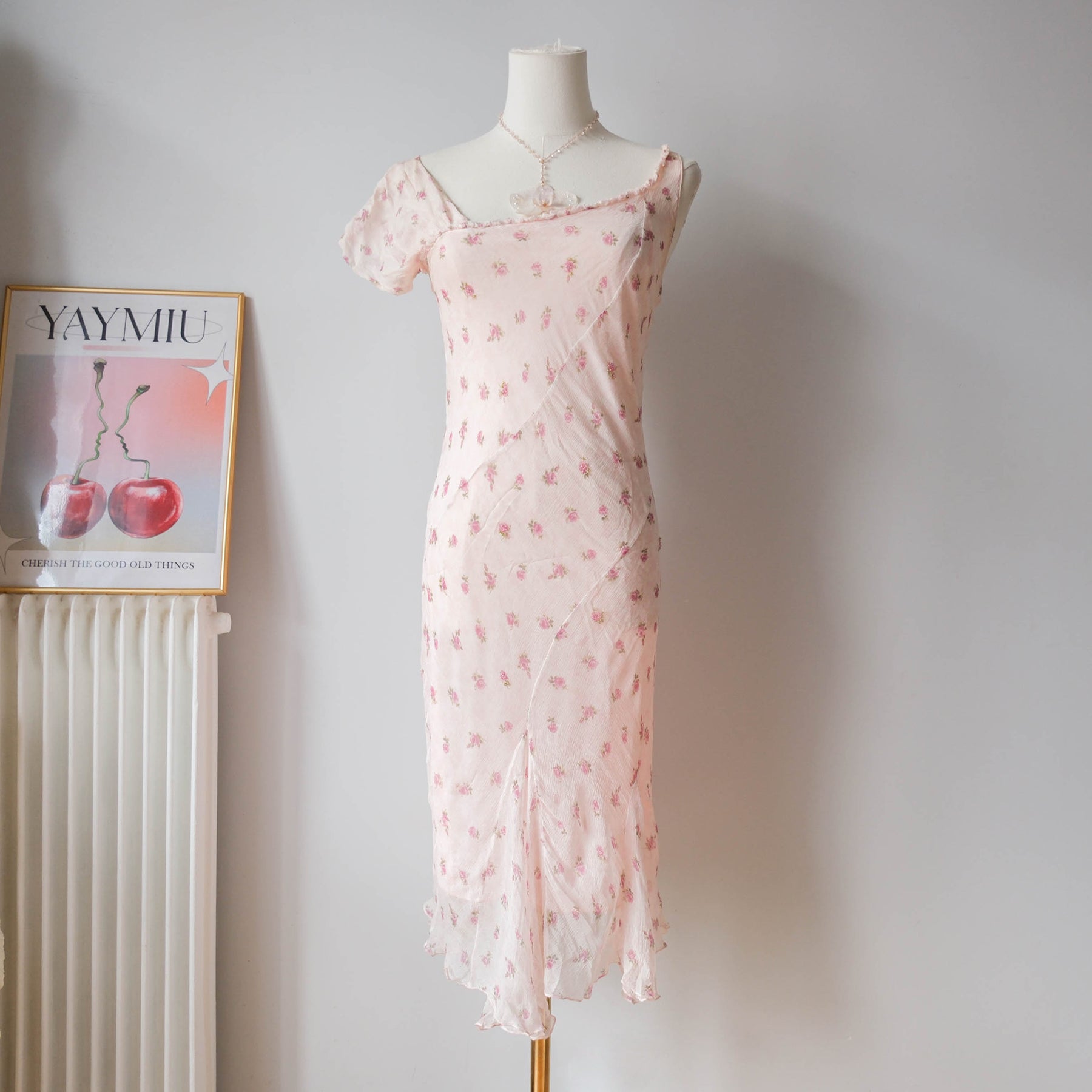 TWINSET Vintage Silk Floral Slip Dress