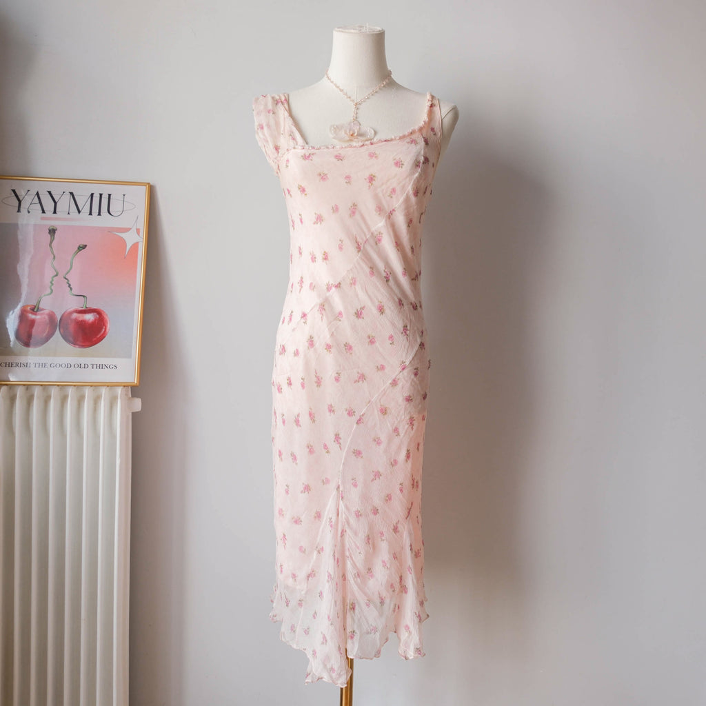 TWINSET Vintage Silk Floral Slip Dress