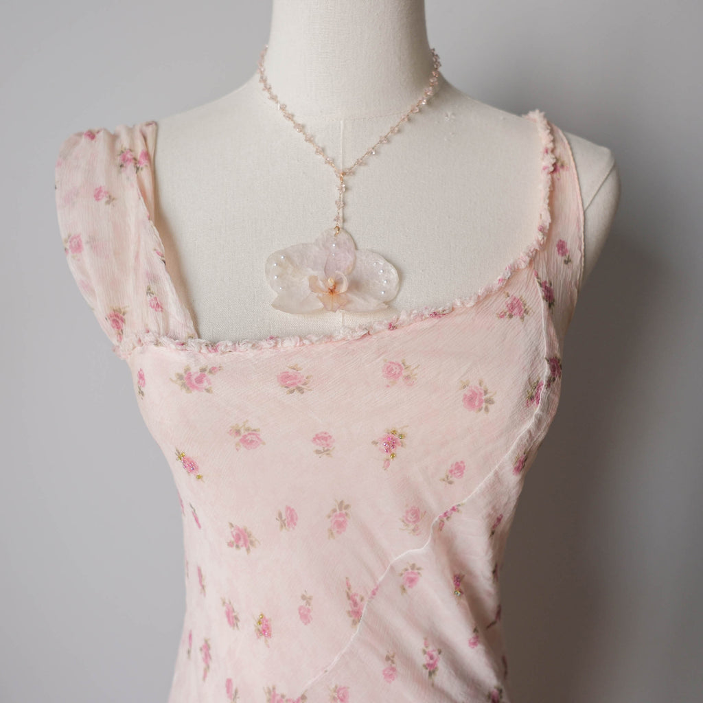TWINSET Vintage Silk Floral Slip Dress