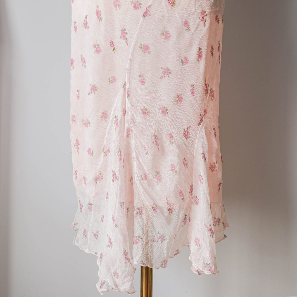 TWINSET Vintage Silk Floral Slip Dress