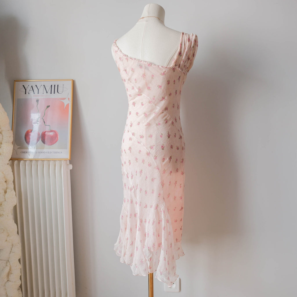 TWINSET Vintage Silk Floral Slip Dress