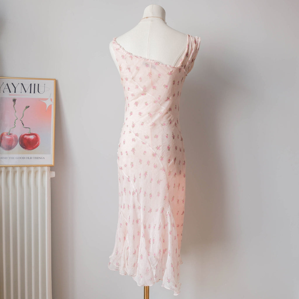 TWINSET Vintage Silk Floral Slip Dress
