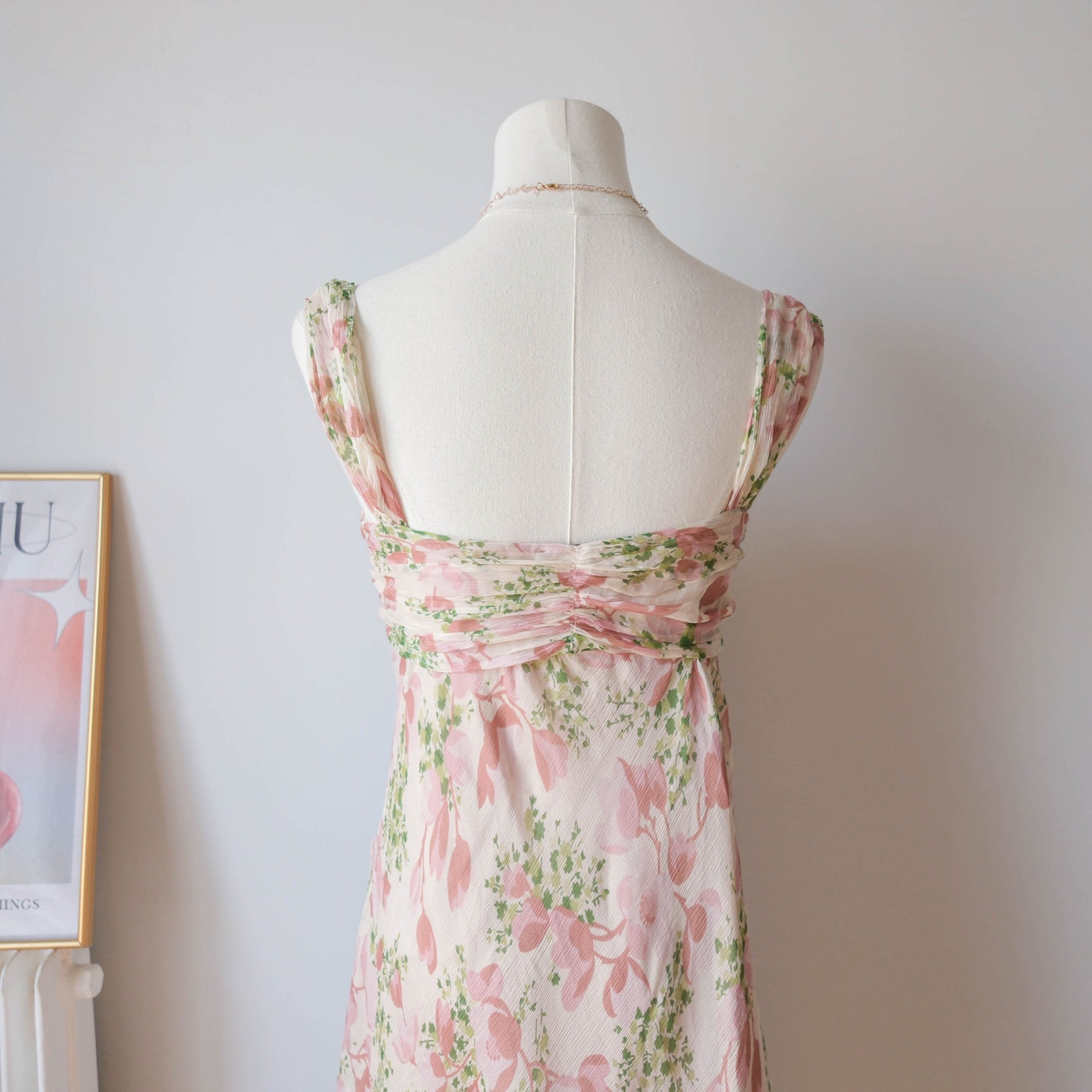 TWINSET Vintage Floral Silk Babydoll Dress