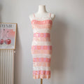 Vintage Party Sequins Crochet Mini Dress