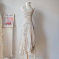 Vintage Whimsygoth Halter Midi Dress