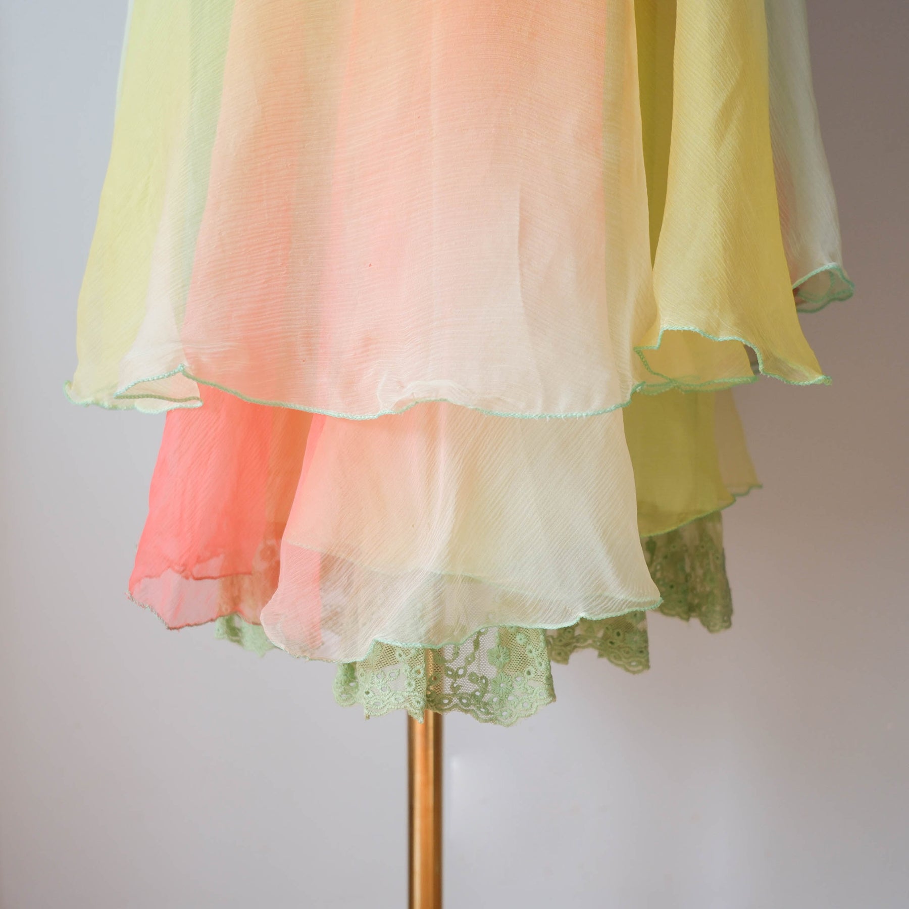 Vintage Silk Ombre Midi Dress