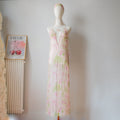 TRIUMPH Vintage Sequins Sheer Backless Maxi Dress