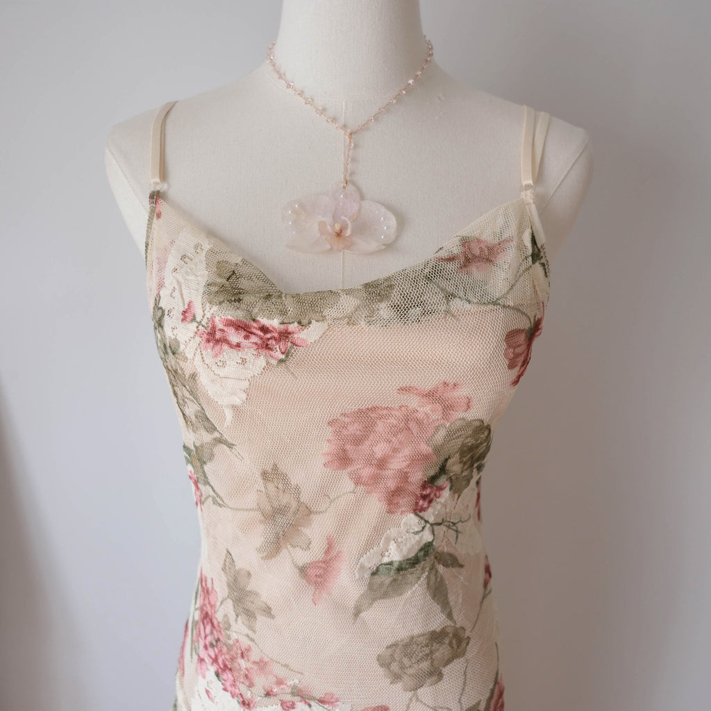 Vintage Cottage Asymmetrical Lace Dress
