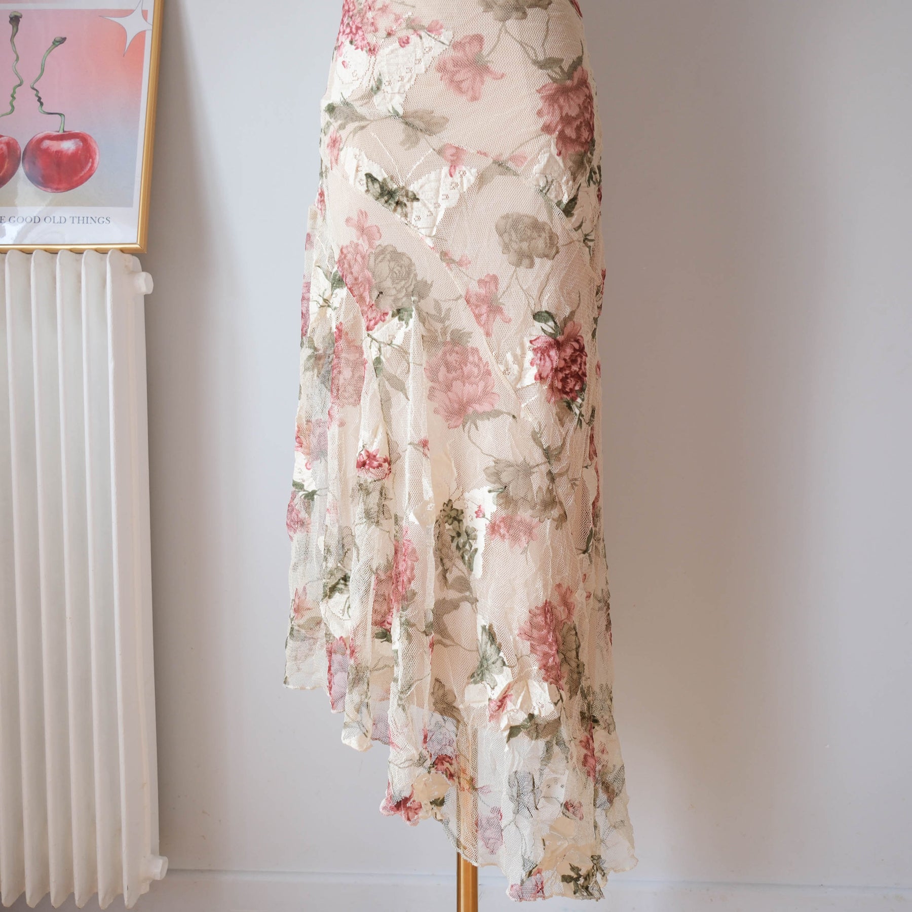 Vintage Cottage Asymmetrical Lace Dress
