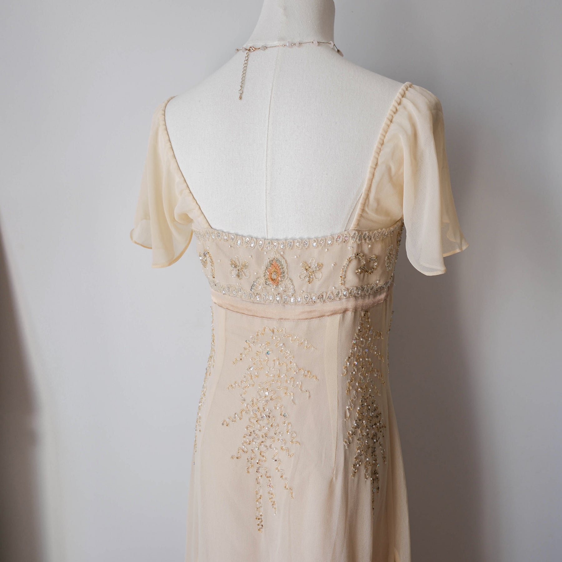 Vintage Gatsby-Era Beaded Glam Dress