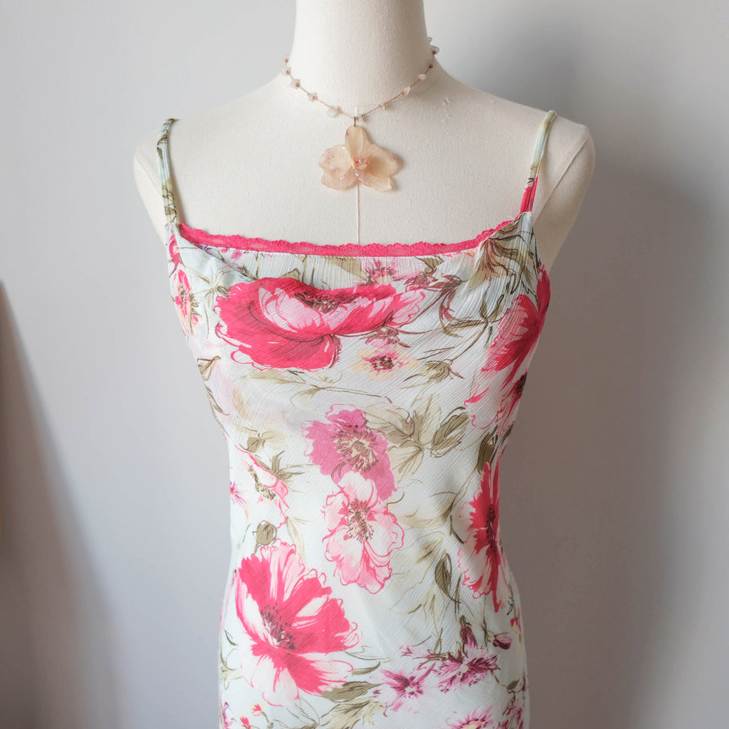 Vintage Dreamy Floral Midi Dress