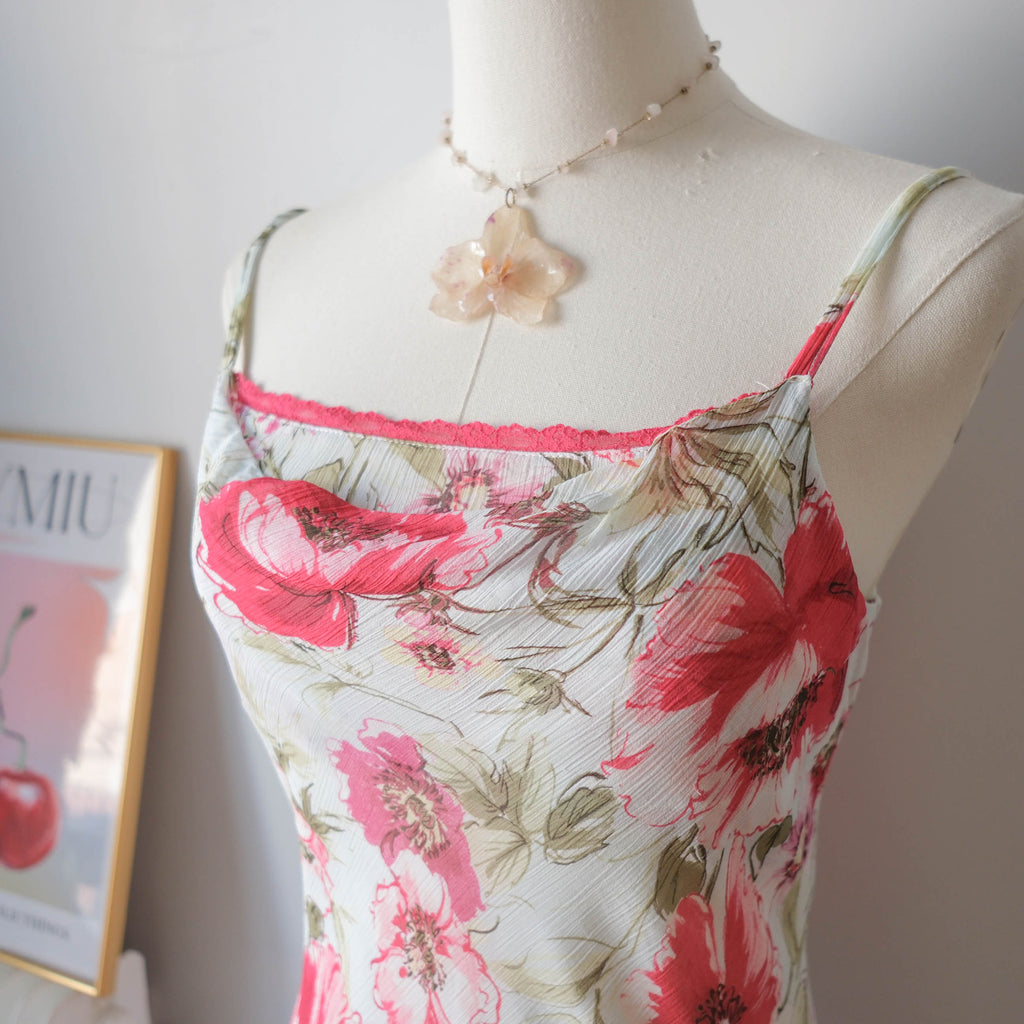 Vintage Dreamy Floral Midi Dress