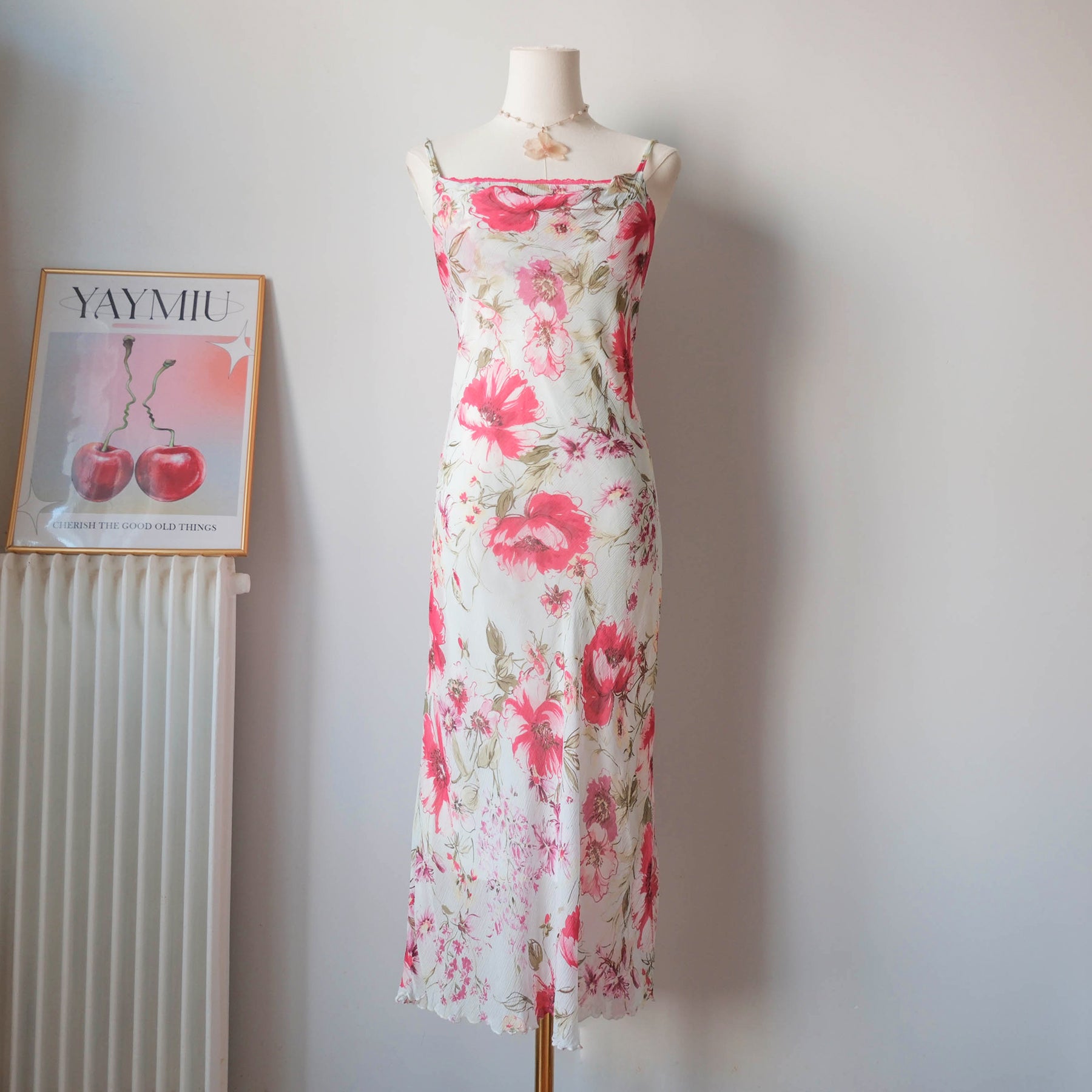 Vintage Dreamy Floral Midi Dress