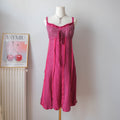 Vintage Silk Babydoll Dress with sequins beads