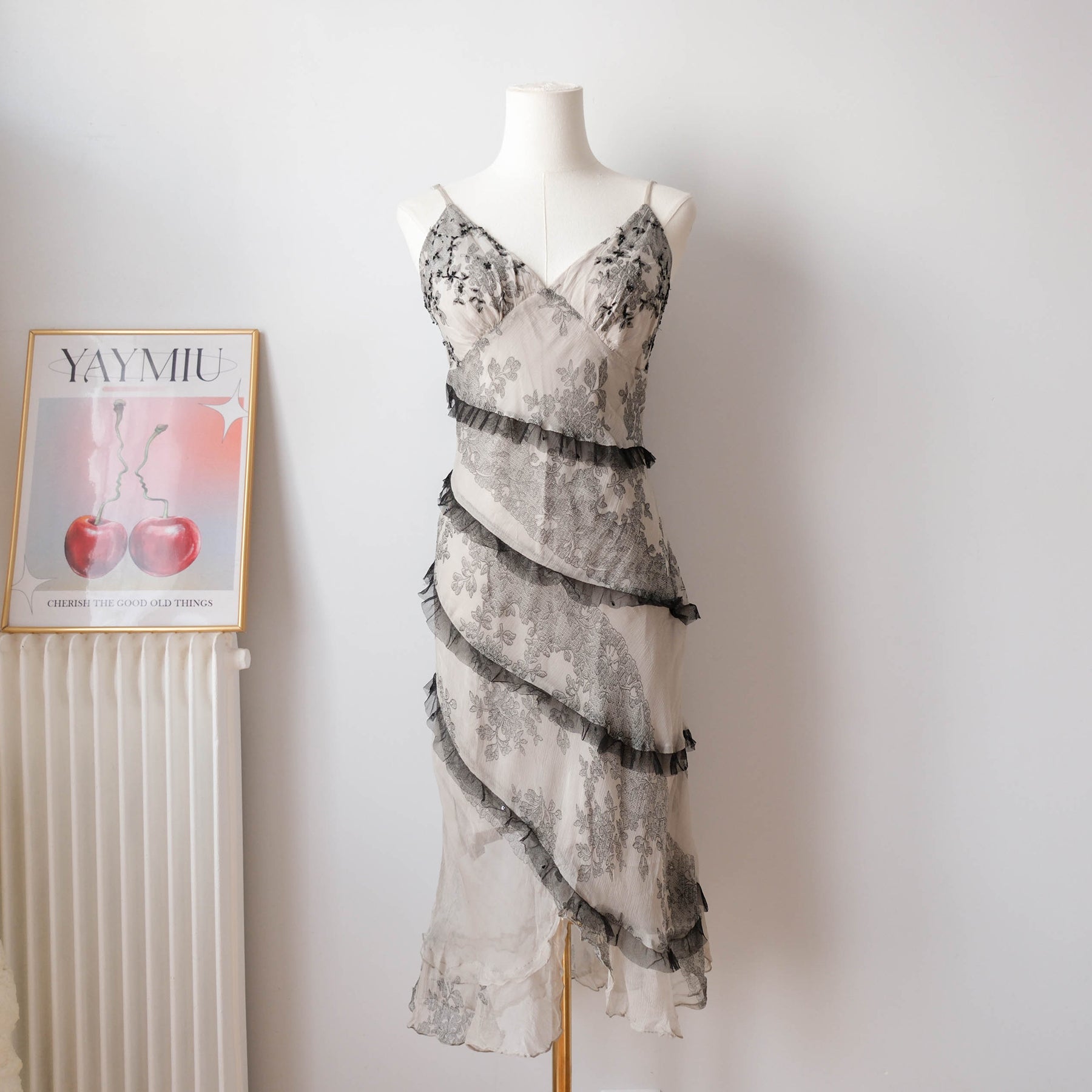 DERHY Vintage Sequins Midi Dress