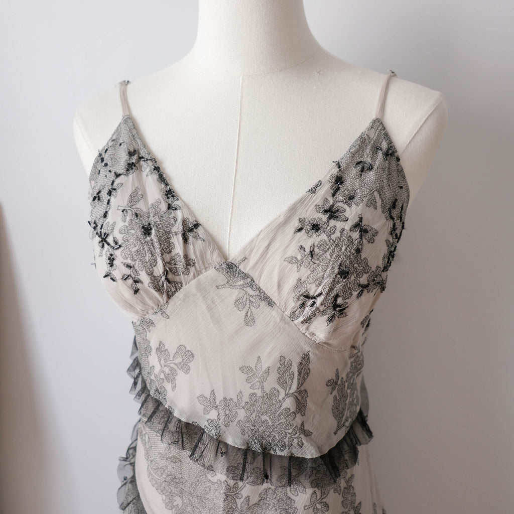 DERHY Vintage Sequins Midi Dress