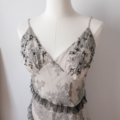 DERHY Vintage Sequins Midi Dress