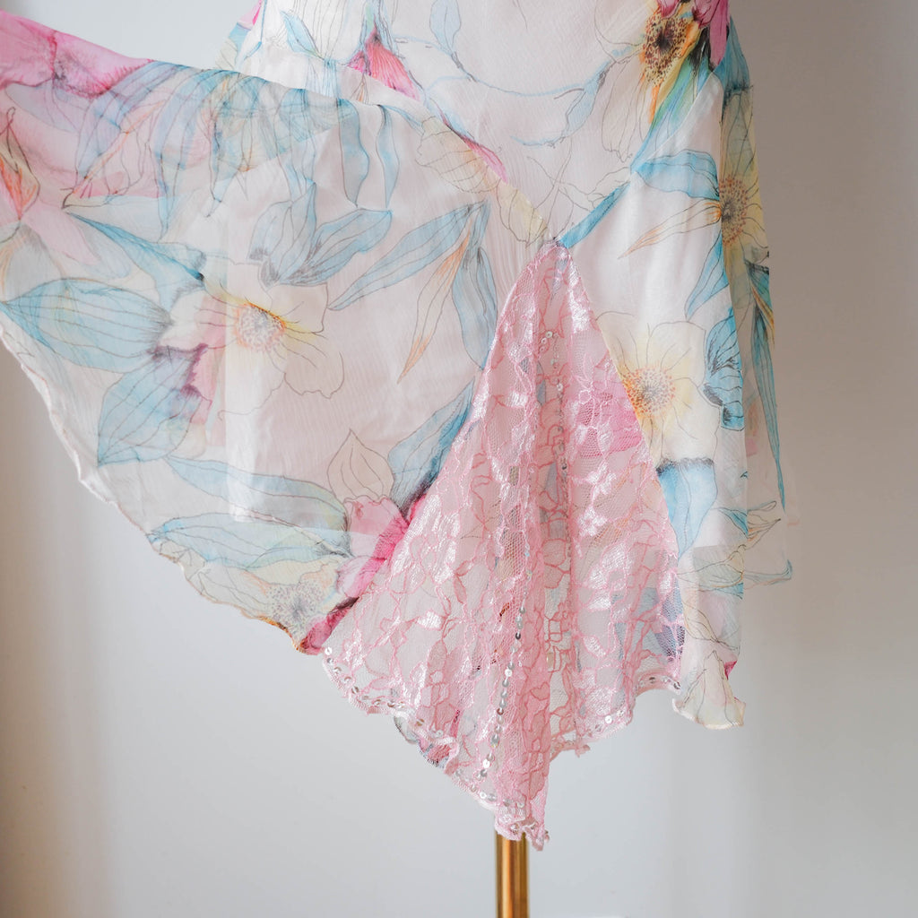 Vintage Floral Fairy Slip Dress