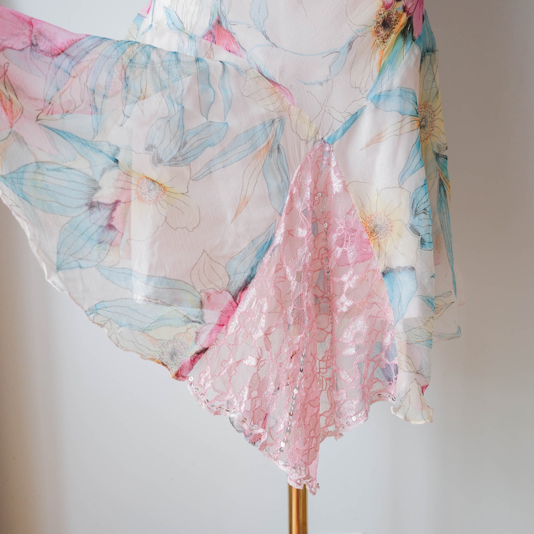 Vintage Floral Fairy Slip Dress