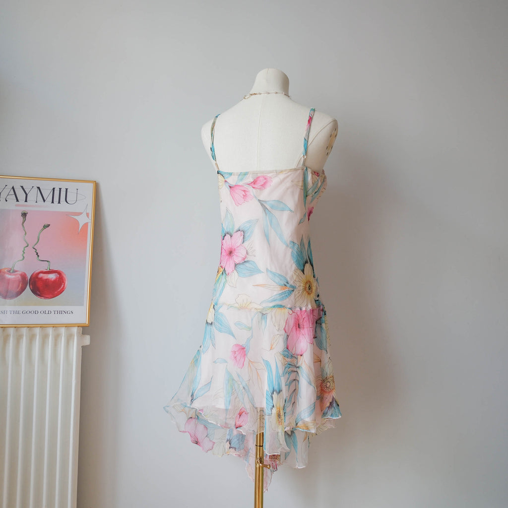 Vintage Floral Fairy Slip Dress