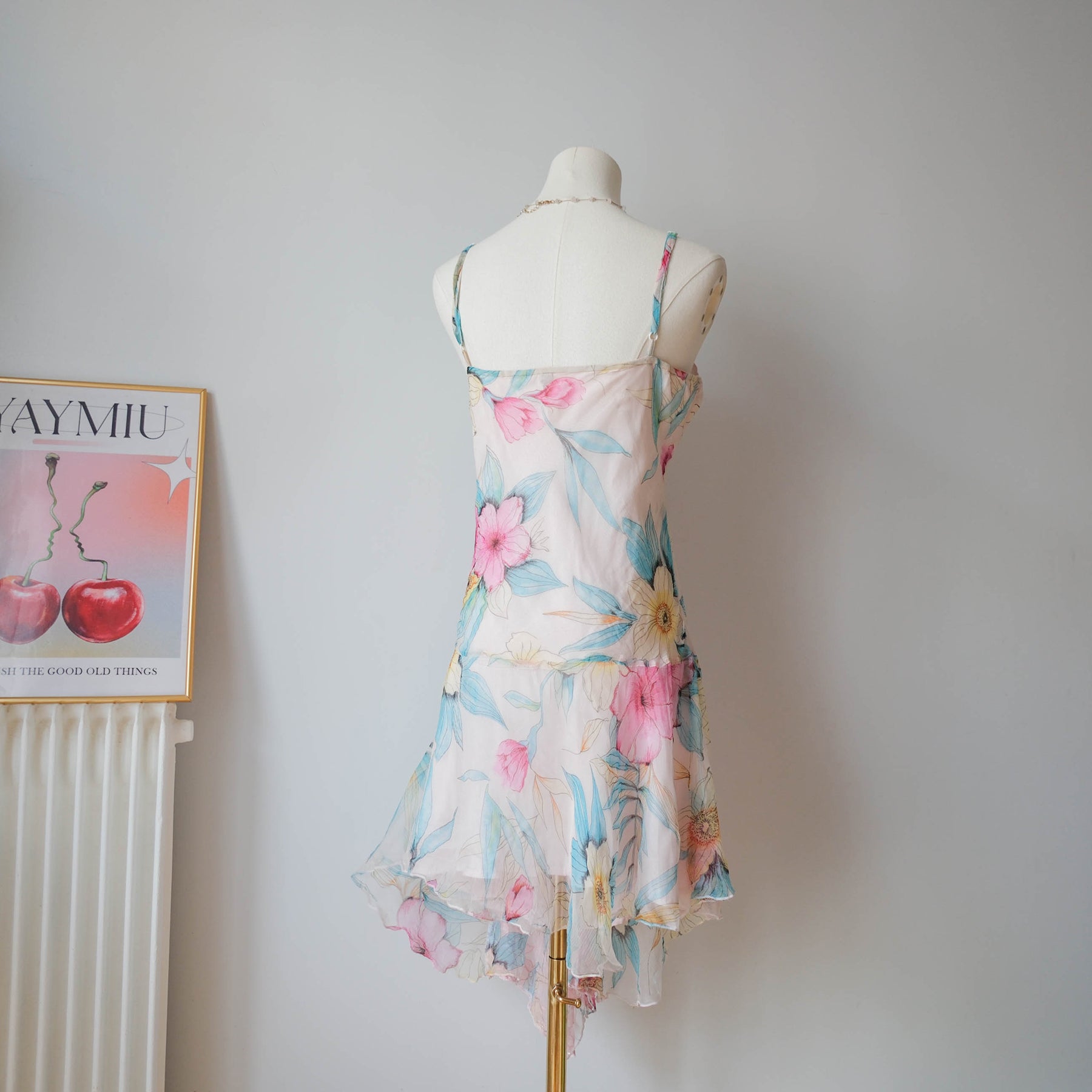 Vintage Floral Fairy Slip Dress