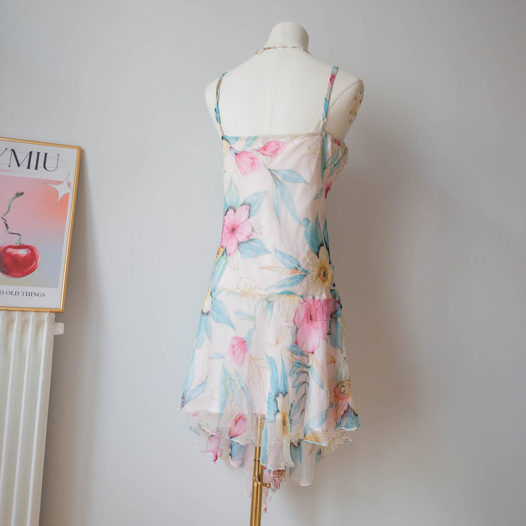 Vintage Floral Fairy Slip Dress